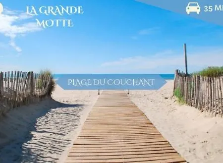 103 - La Pepite - 2 Chambres, Climatisation, Wifi, 6 Pers Feriehus Mauguio